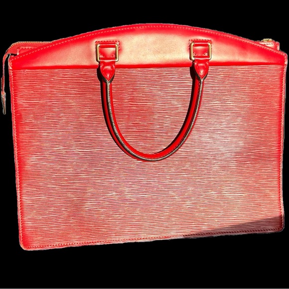 LOUIS VUITTON Authentic Red Riviera Epi Leather - Picture 2 of 15